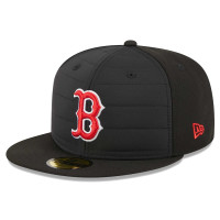 Adult Men's Boston Red Sox New Era Quilt 59FIFTY Fitted Hat - Black