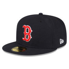 Adult Men's Boston Red Sox New Era Throwback Authentic Collection 59FIFTY Fitted Hat - Navy