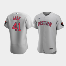 Boston Red Sox Chris Sale Gray Road Authentic Jersey - Honor Jerry Remy