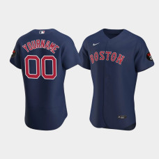 Boston Red Sox Custom Navy Alternate Authentic Jersey - Honor Jerry Remy