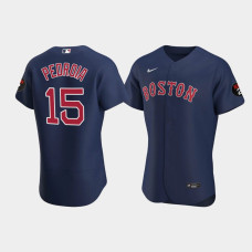 Boston Red Sox Dustin Pedroia Navy Alternate Authentic Jersey - Honor Jerry Remy
