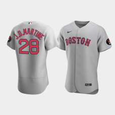 Boston Red Sox J.D. Martinez Gray Road Authentic Jersey - Honor Jerry Remy