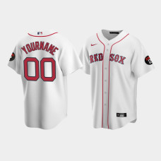 Mens Boston Red Sox White Home Replica Custom Jerry Remy Jersey