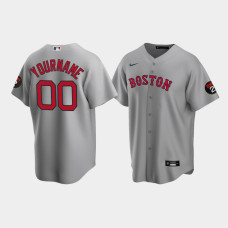 Mens Boston Red Sox Gray Road Replica Custom Jerry Remy Jersey