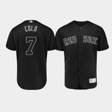 Mens Boston Red Sox Authentic #7 Christian Vazquez 2019 Players' Weekend Black Colo Jersey
