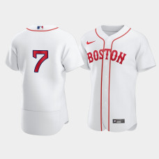 Mens Boston Red Sox Christian Vazquez White 2021 Patriots' Day Authentic Jersey