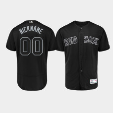 Mens Boston Red Sox Authentic #00 Custom 2019 Players' Weekend Black Nickname Jersey