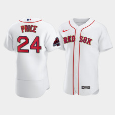 Mens Boston Red Sox #24 David Price White 2018 World Series Champions Nike Jersey