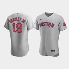 Mens Boston Red Sox #19 Jackie Bradley Jr. Gray Authentic Road Jersey