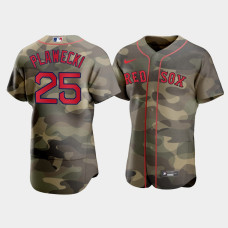 Mens Boston Red Sox Kevin Plawecki Camo Armed Forces Day Authentic Jersey