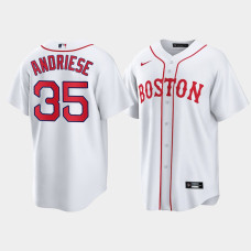 Mens Boston Red Sox Matt Andriese White 2021 Patriots' Day Replica Jersey