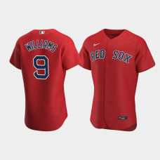 Mens Boston Red Sox #9 Ted Williams Red Authentic 2020 Alternate Jersey