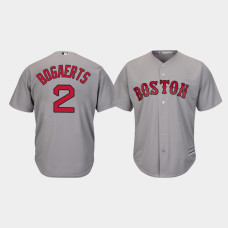 Mens Boston Red Sox Xander Bogaerts #2 Gray Majestic Road Cool Base Jersey