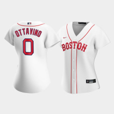 Womens Boston Red Sox Adam Ottavino #0 White 2021 Patriots' Day Replica Jersey
