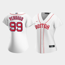 Womens Boston Red Sox Alex Verdugo White 2021 Patriots' Day Replica Jersey