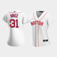 Womens Boston Red Sox Austin Brice #31 White 2021 Patriots' Day Replica Jersey