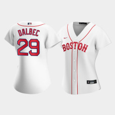 Womens Boston Red Sox Bobby Dalbec #29 White 2021 Patriots' Day Replica Jersey