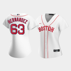 Womens Boston Red Sox Darwinzon Hernandez White 2021 Patriots' Day Replica Jersey