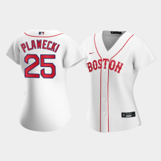 Womens Boston Red Sox Kevin Plawecki White 2021 Patriots' Day Replica Jersey