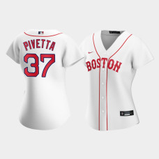 Womens Boston Red Sox Nick Pivetta #37 White 2021 Patriots' Day Replica Jersey