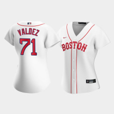 Womens Boston Red Sox Phillips Valdez White 2021 Patriots' Day Replica Jersey