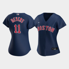 Womens Boston Red Sox Rafael Devers #11 Navy Replica Nike 2020 Alternate Jersey