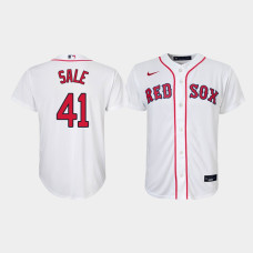 Youth Boston Red Sox Chris Sale #41 White Replica Nike Home Jersey