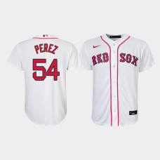 Youth Boston Red Sox Martin Perez #54 White Replica Nike Home Jersey