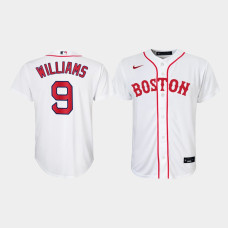 Youth Boston Red Sox Ted Williams #9 White 2021 Patriots' Day Replica Jersey