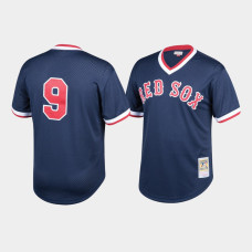 Youth Boston Red Sox #9 Ted Williams Cooperstown Collection Mesh Batting Practice Navy Mitchell & Ness Jersey